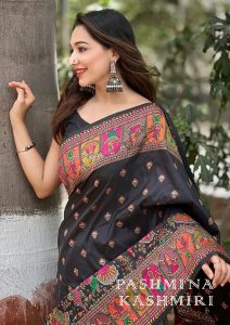 23-Pashmina Kashmiri Saree